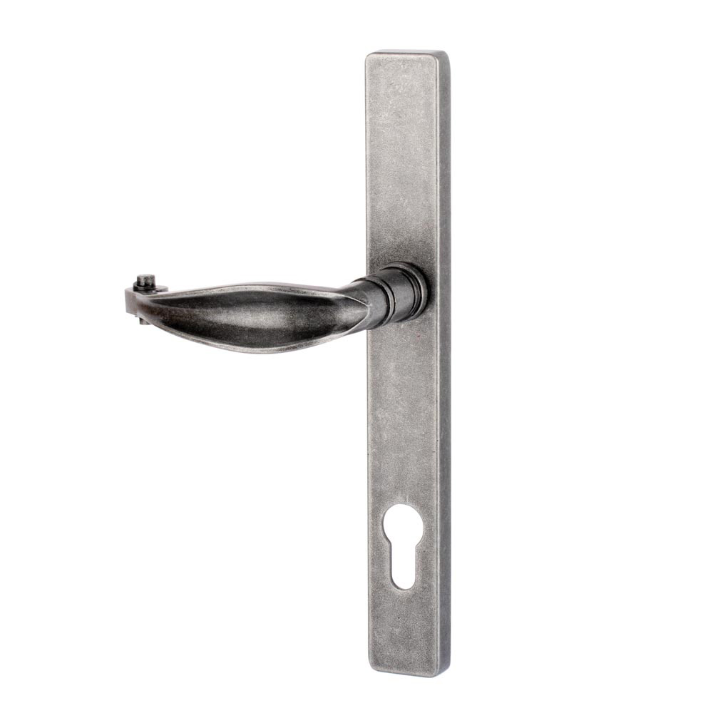 Devoran Curved Door Handle - Pewter - (Sold in Pairs)